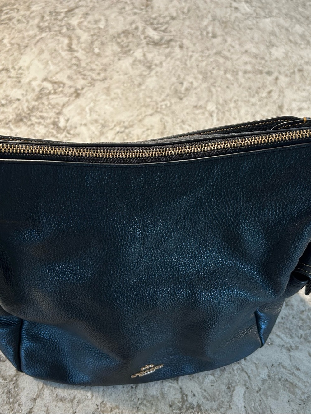 Coach Black Pebbled Leather Shoulder Hobo with Gold Hardware - Picture 8 of 14